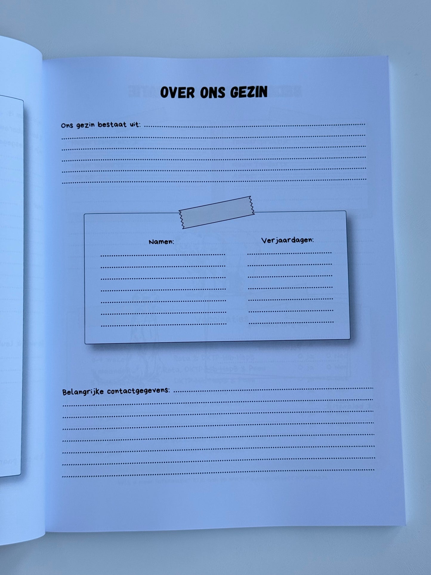 Oppasdagboek softcover