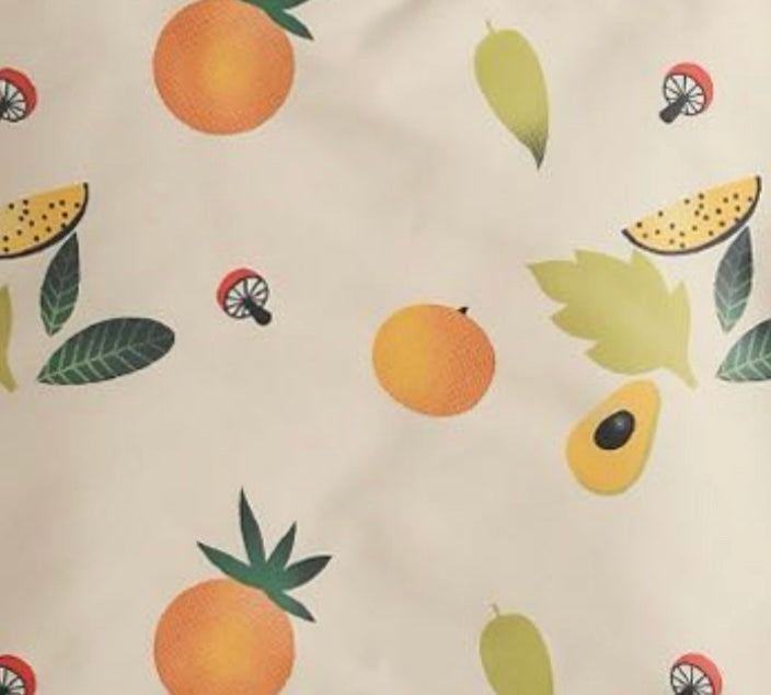 Waterdichte slab met mouwen “zomerfruit”